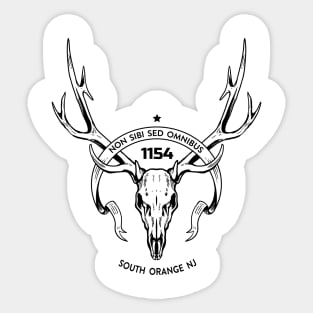 1154 Vintage Elk Skull (SO Version) Sticker